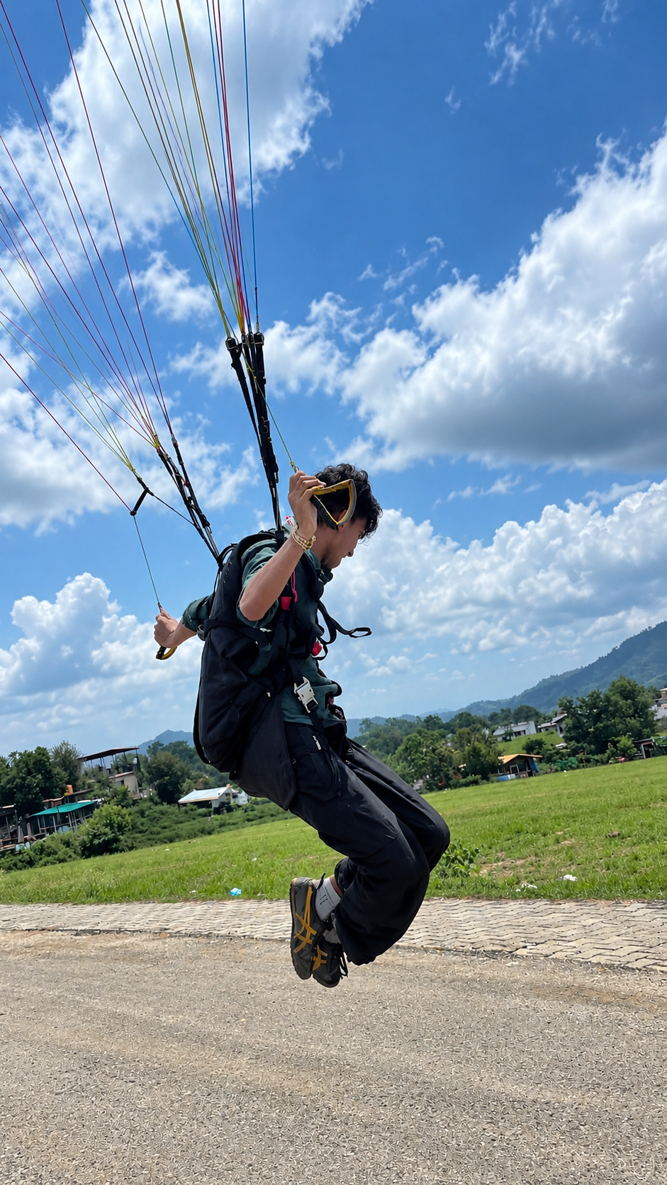 Paragliding flight
