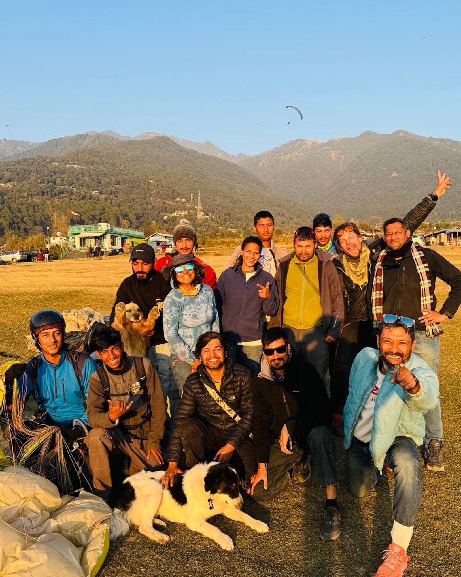Paragliding training